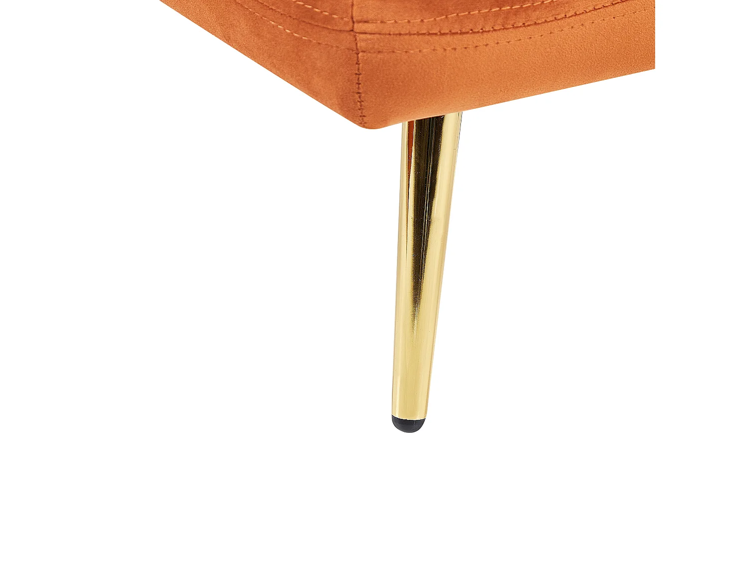 Right-Hand Chaise Longue GONESSE Velvet Orange