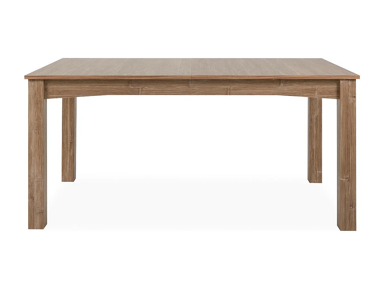 Table à manger extensible effet bambou 6/8 personnes 160/200 cm - Romi