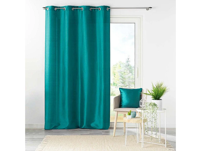 Rideau à Oeillets "Shana" 140x240cm Bleu