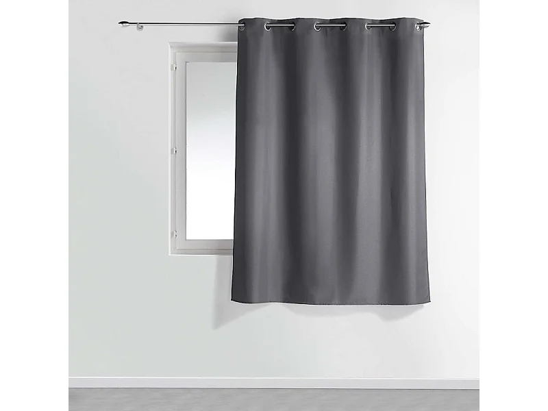 Rideau à Oeillets "Essentiel" 140x180cm Béton