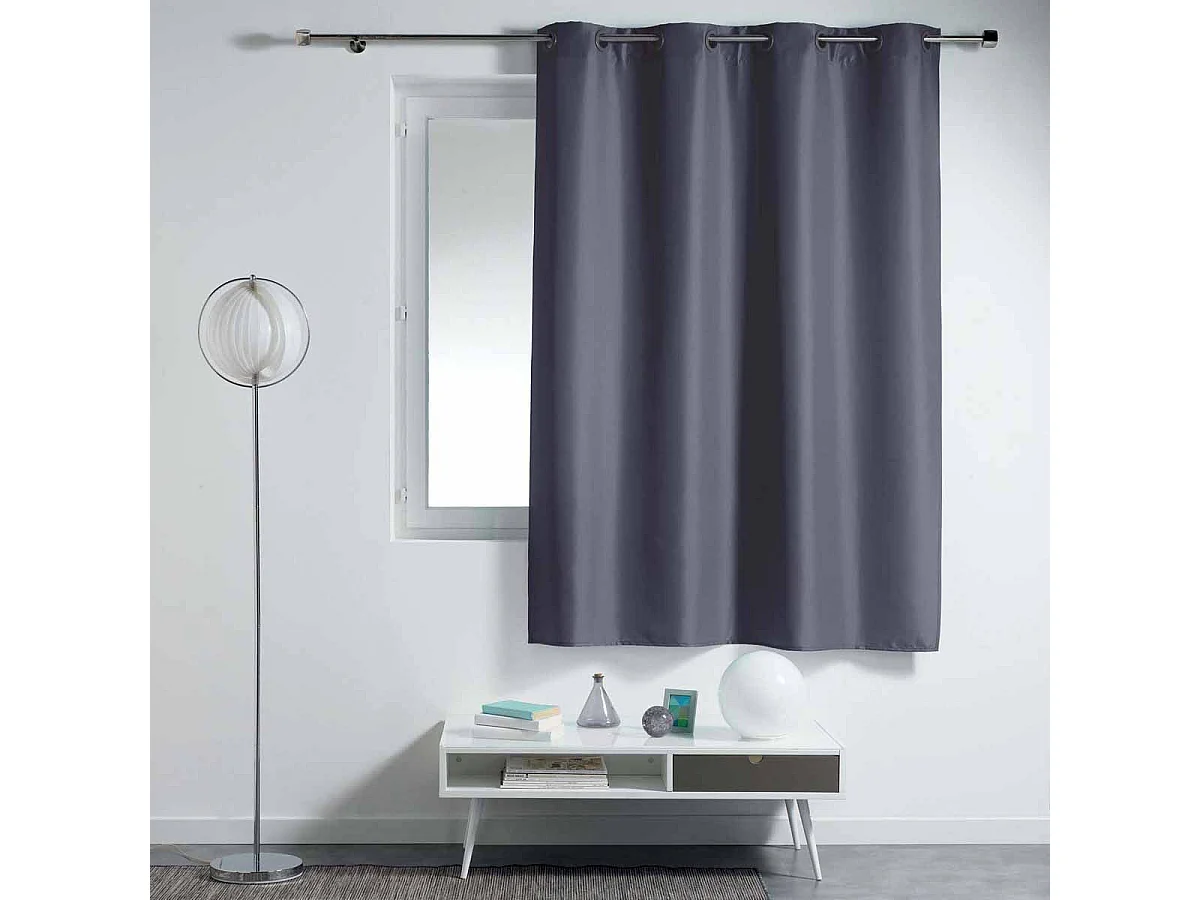 Rideau à Oeillets "Essentiel" 140x180cm Béton