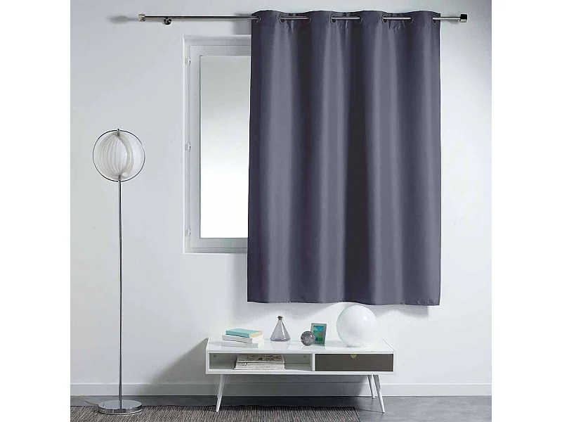 Rideau à Oeillets "Essentiel" 140x180cm Béton