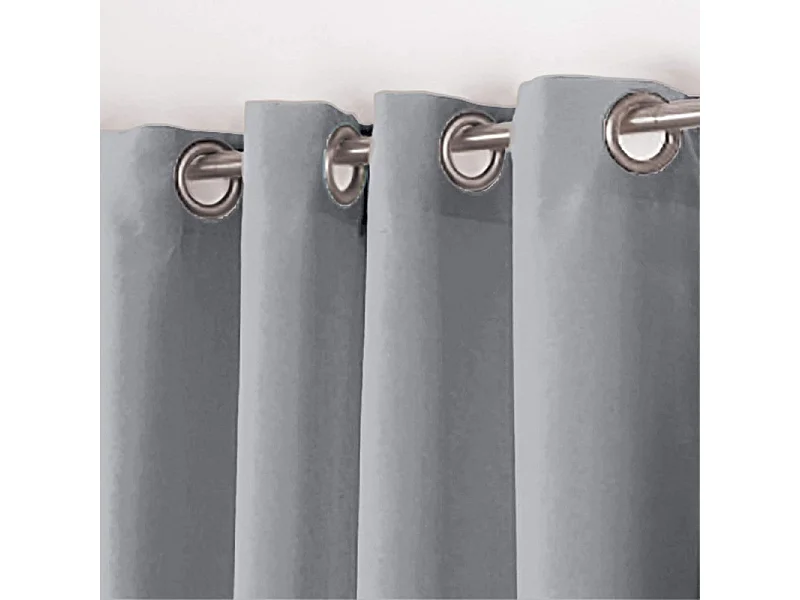 Rideau à Oeillets "Essentiel" 140x180cm Gris