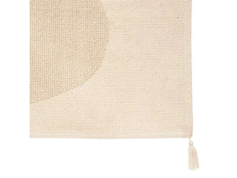 Tapis Déco Enfant Ours 3D "Forêt" 60x90cm Beige