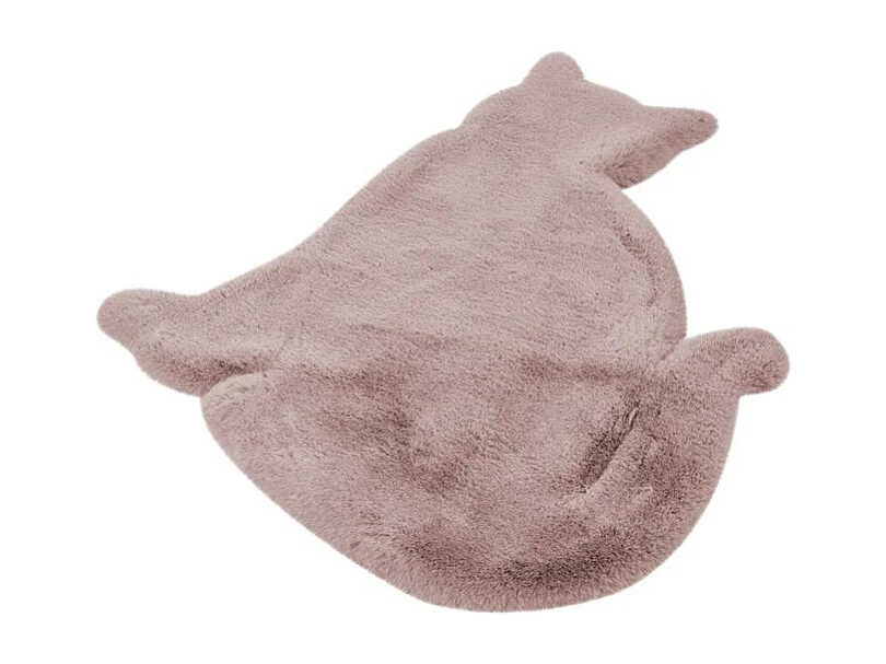 Tapis Déco Enfant "Lovely Cat" 81x90cm Rose