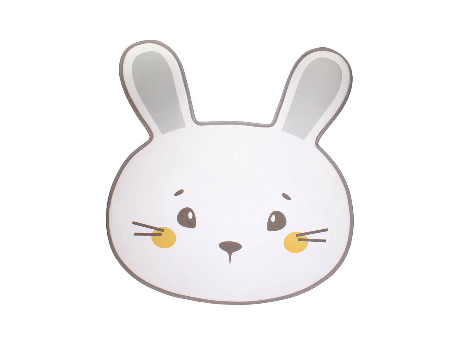 Tapis Mousse Enfant "Lapin" 75x80cm Blanc