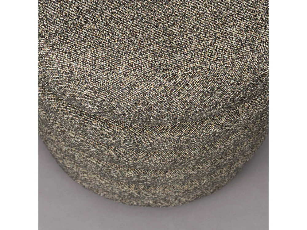 Fern - Pouf rond en tissu ø37cm - Multicolore