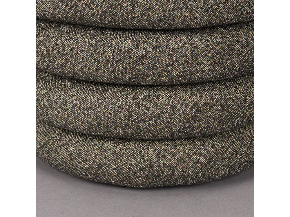 Fern - Pouf rond en tissu ø37cm - Multicolore
