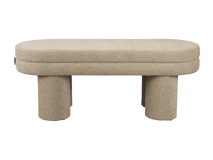 Banc en tissu bouclé Fern