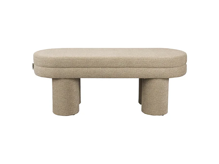 Banc en tissu bouclé Fern