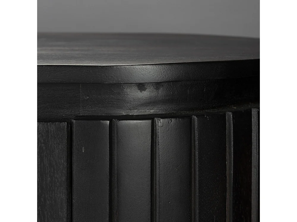 Kenji - Buffet 2 portes en bois L110cm - Bois foncé
