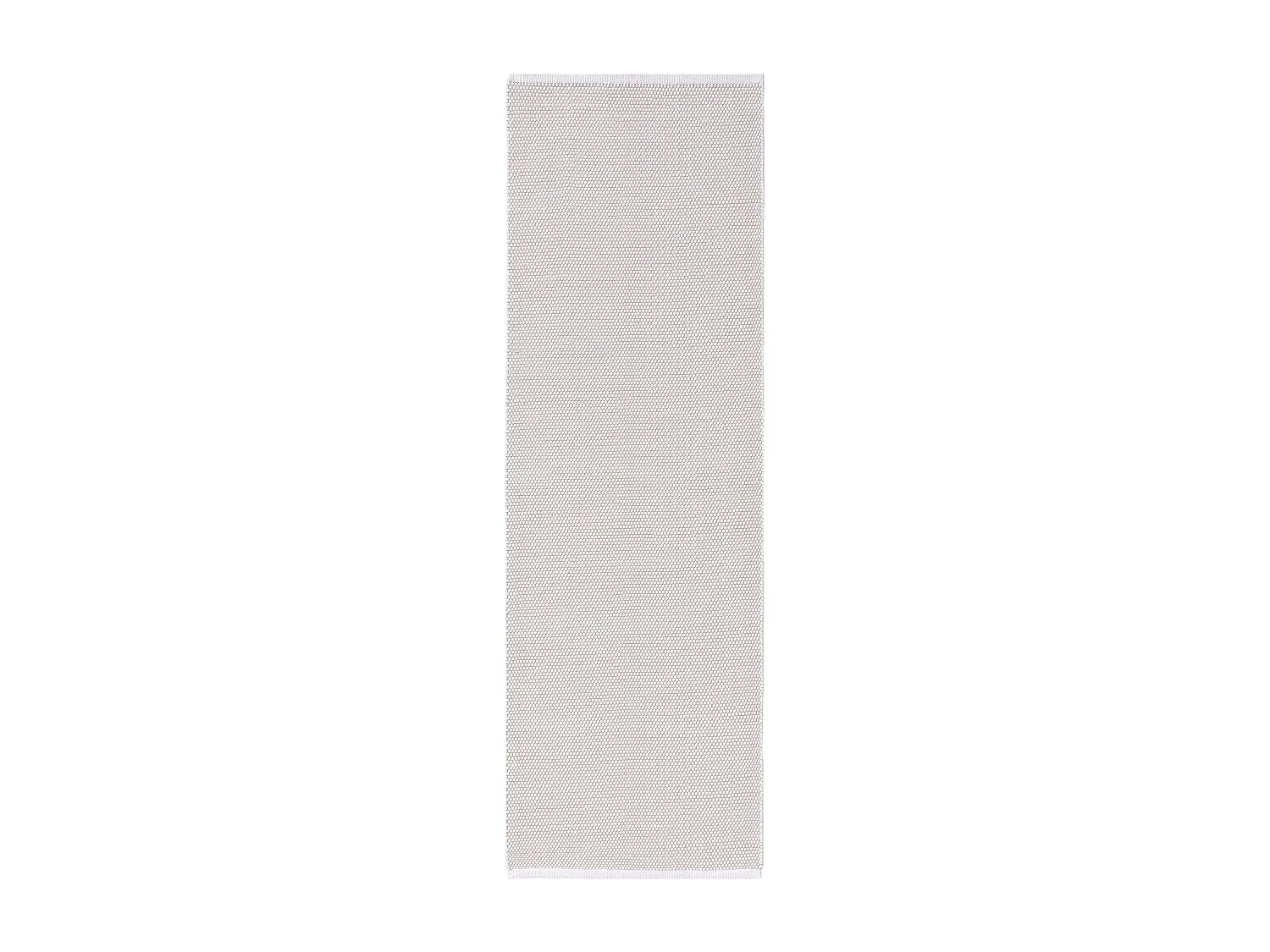 Tapis de couloir en coton tissé main Ron Blanc 70x200 cm