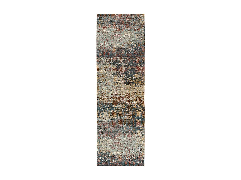 Tapis de couloir Frencie Bleu 80x250 cm