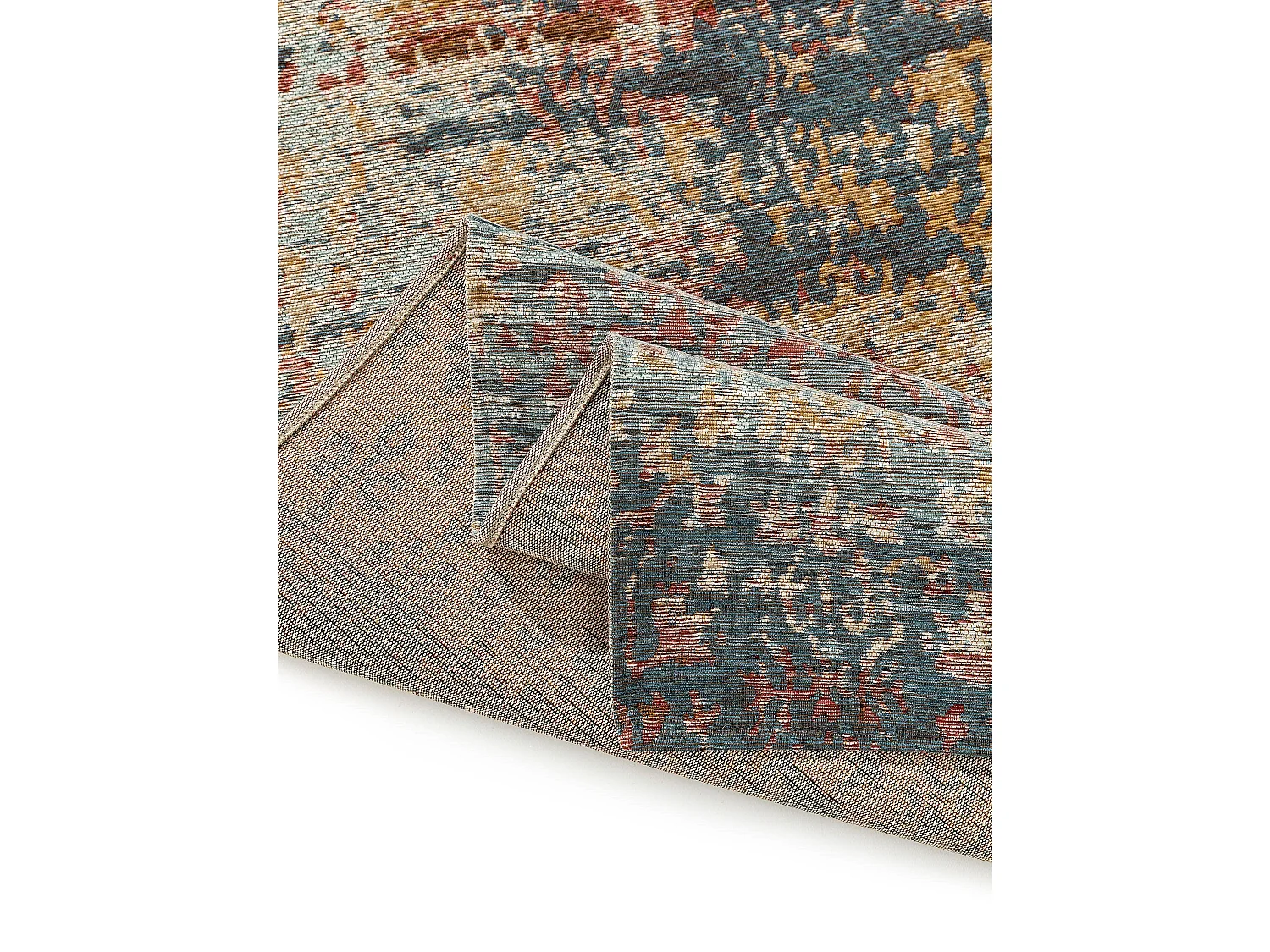 Tapis de couloir Frencie Bleu 80x250 cm