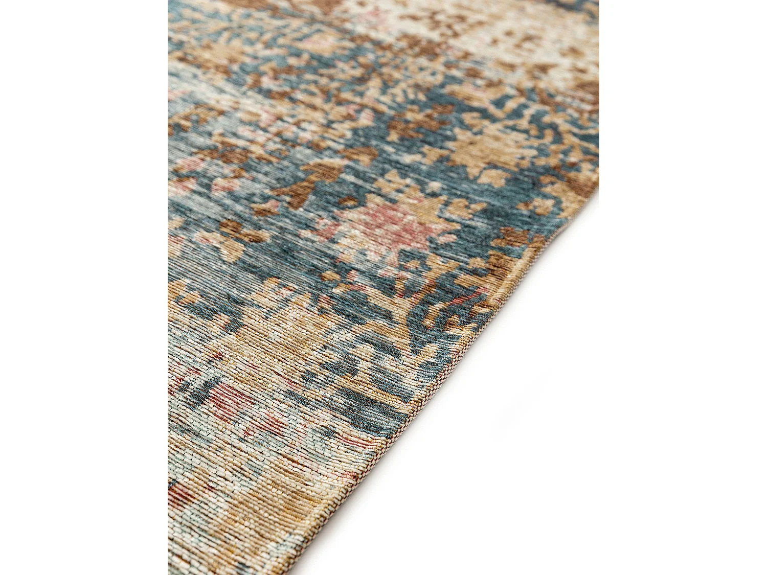 Tapis de couloir Frencie Bleu 80x250 cm