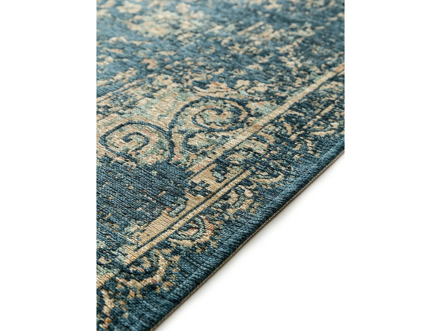 Tapis tissé à plat Frencie Bleu 240x340 cm