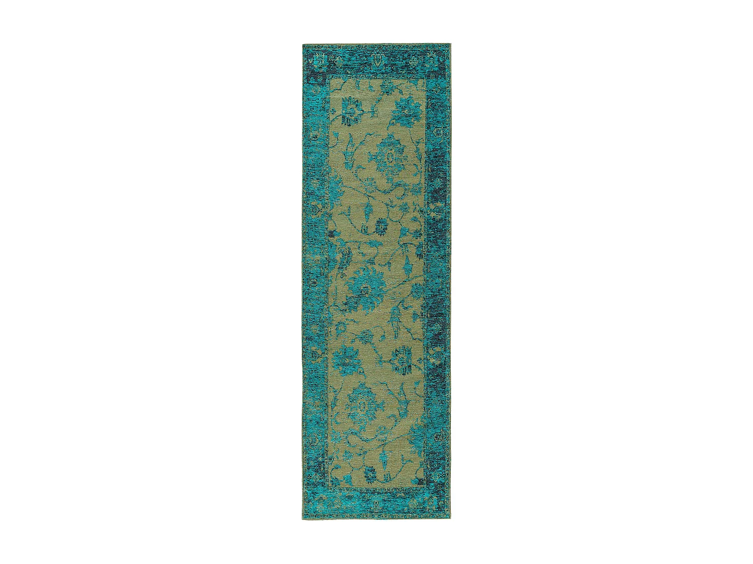 Tapis de couloir Frencie Turquoise 80x250 cm