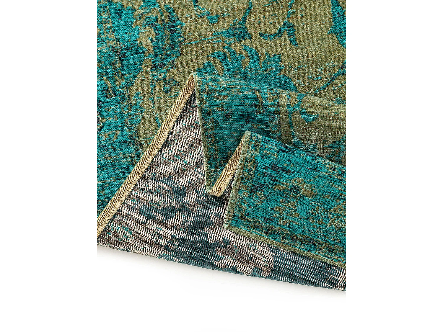 Tapis de couloir Frencie Turquoise 80x250 cm