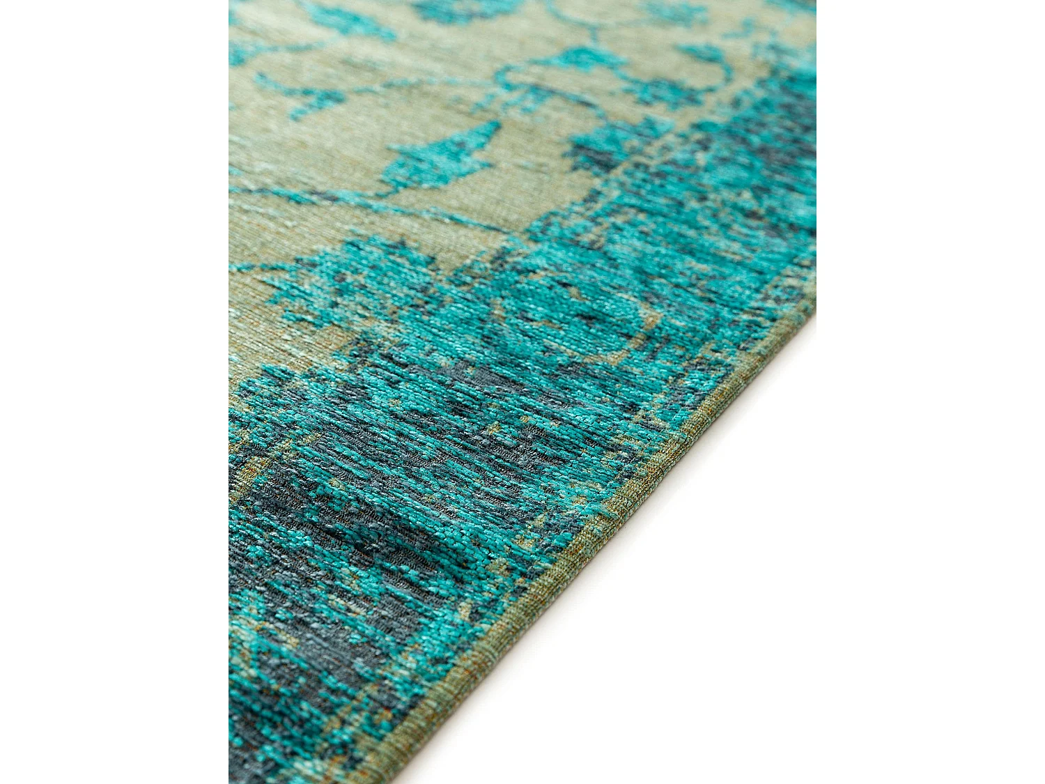 Tapis de couloir Frencie Turquoise 80x250 cm