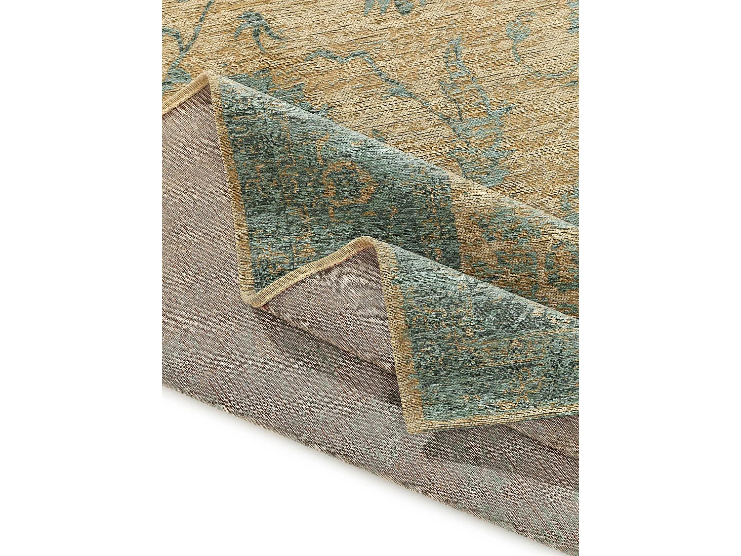 Tapis tissé à plat Frencie Bleu 100x160 cm