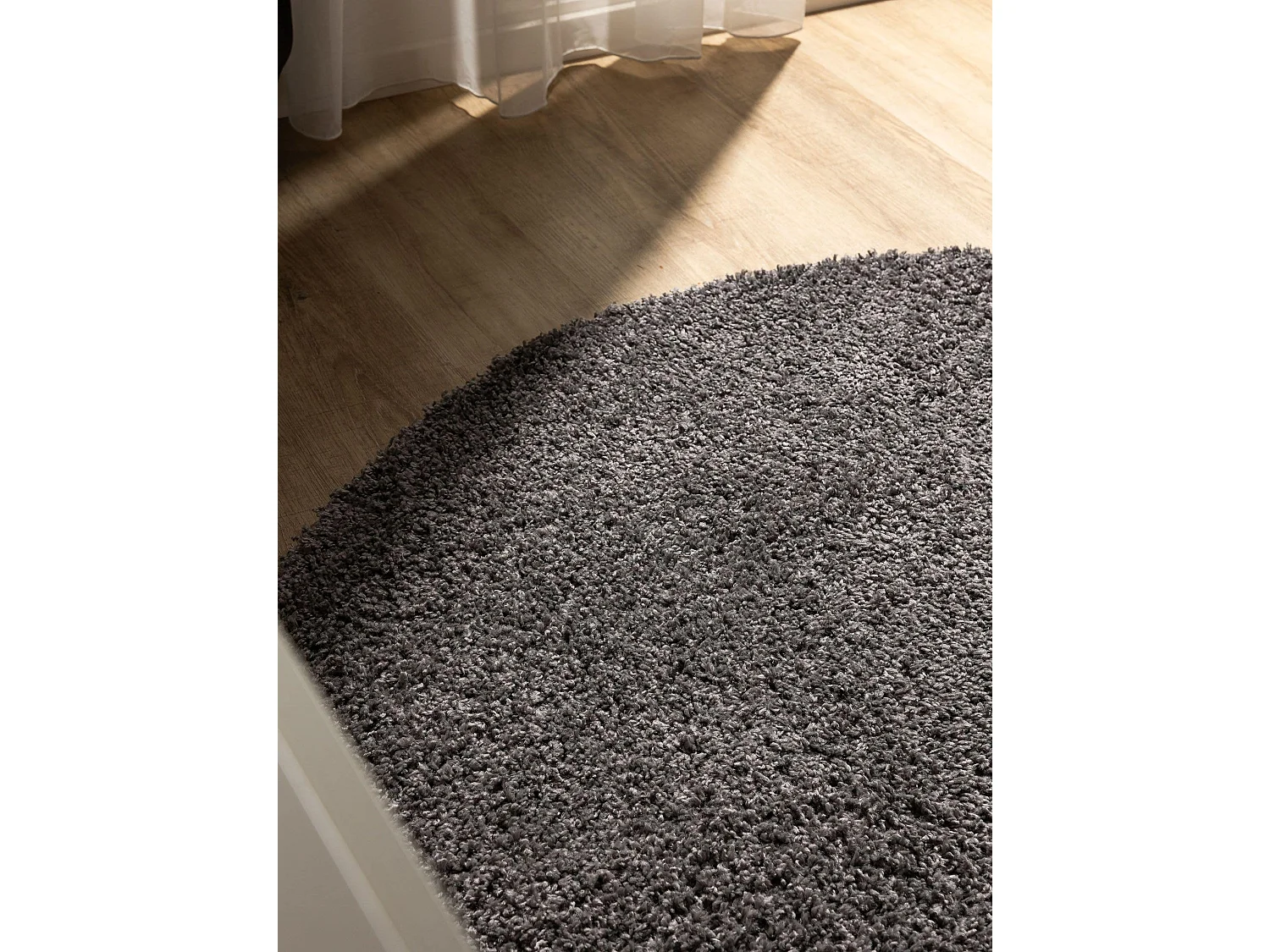 Tapis à poils longs Soho Gris ø 80 cm rond