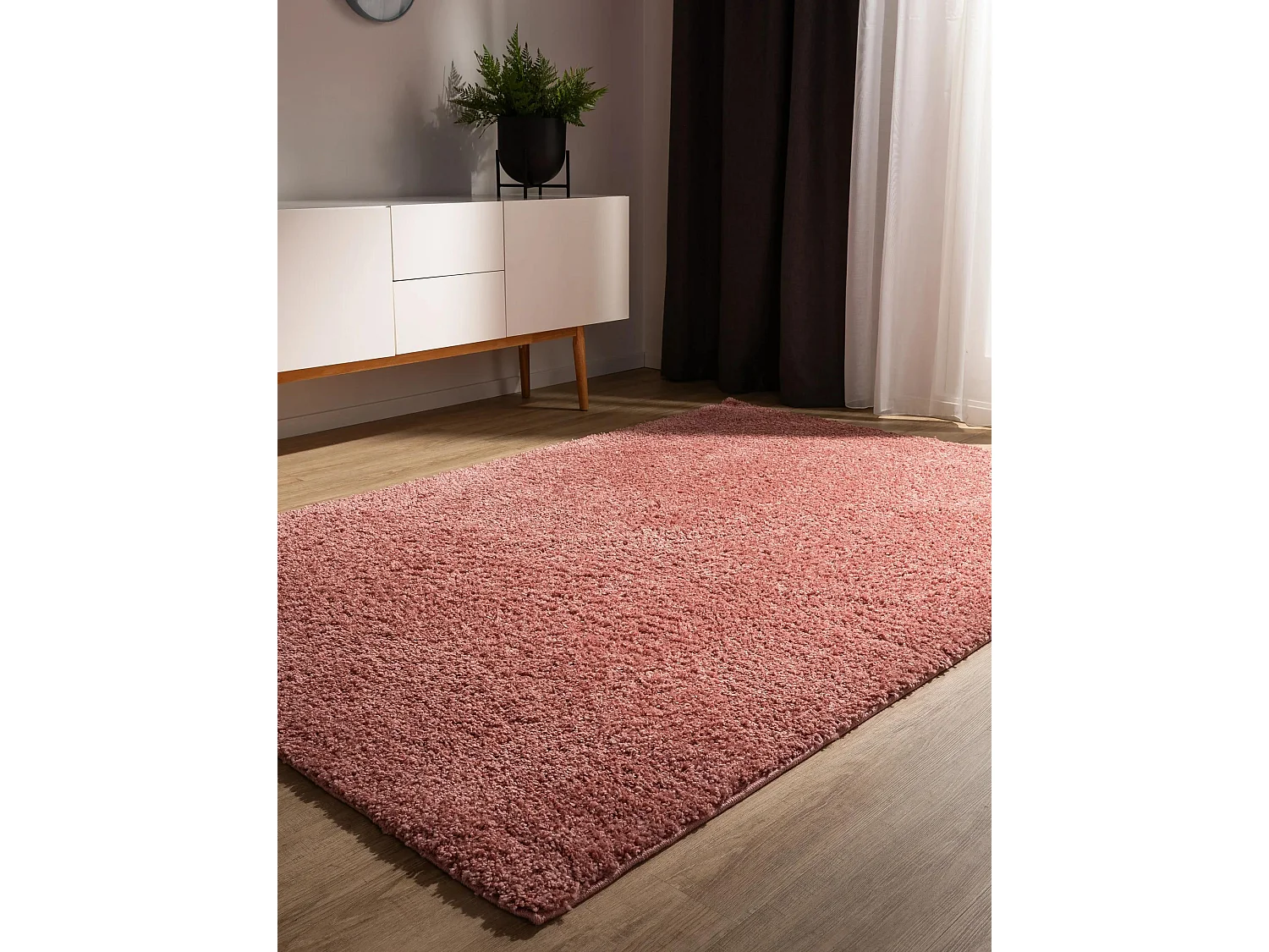 Tapis à poils longs Soho Rose 80x150 cm