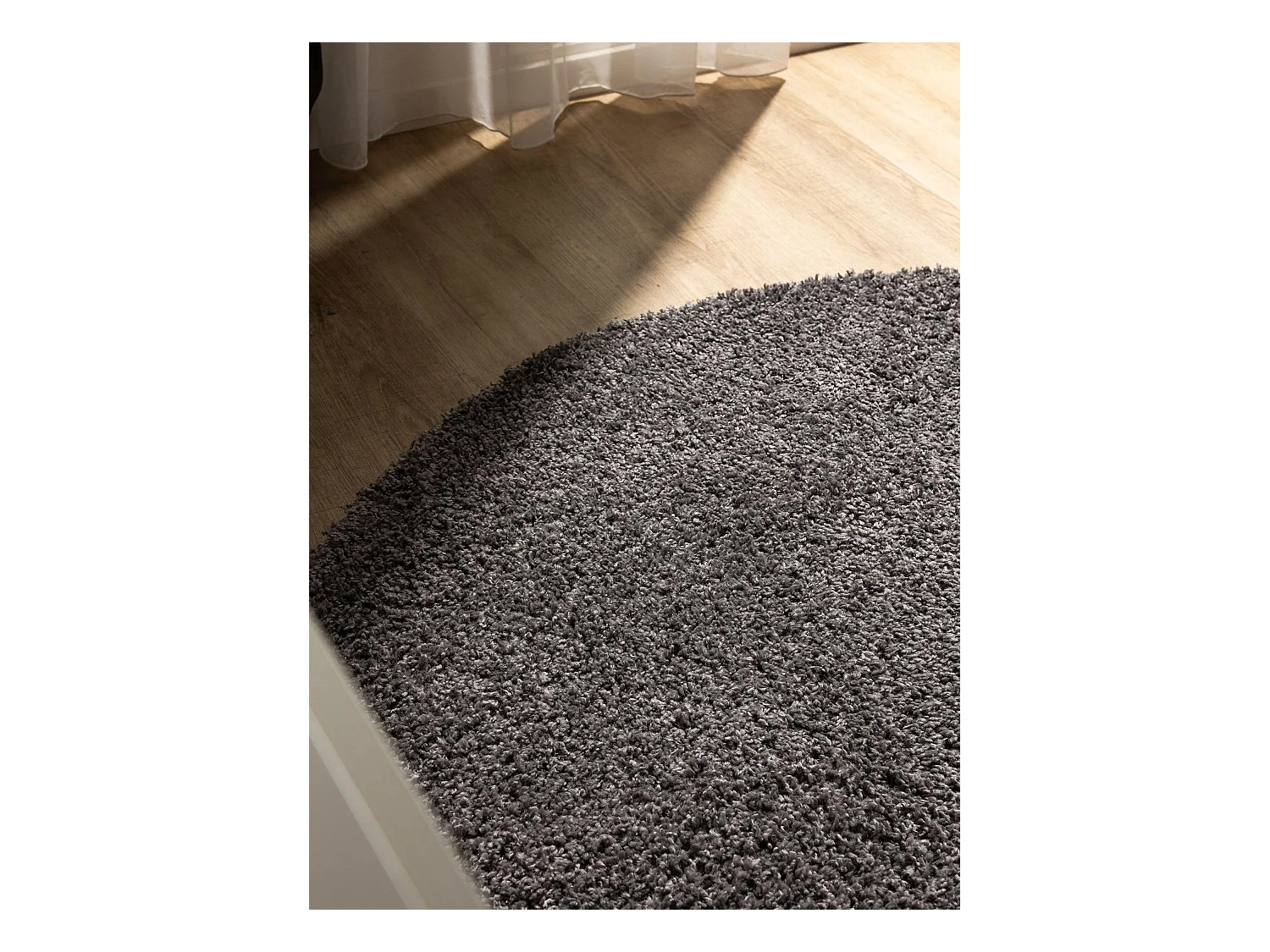 Tapis à poils longs Soho Gris ø 200 cm rond