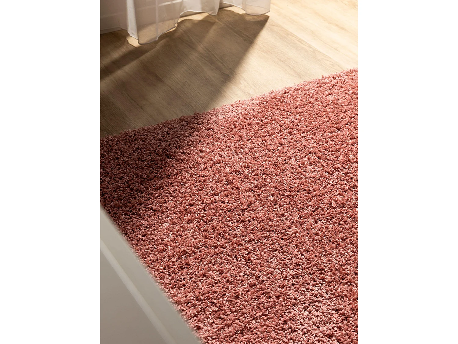 Tapis à poils longs Soho Rose 160x160 cm
