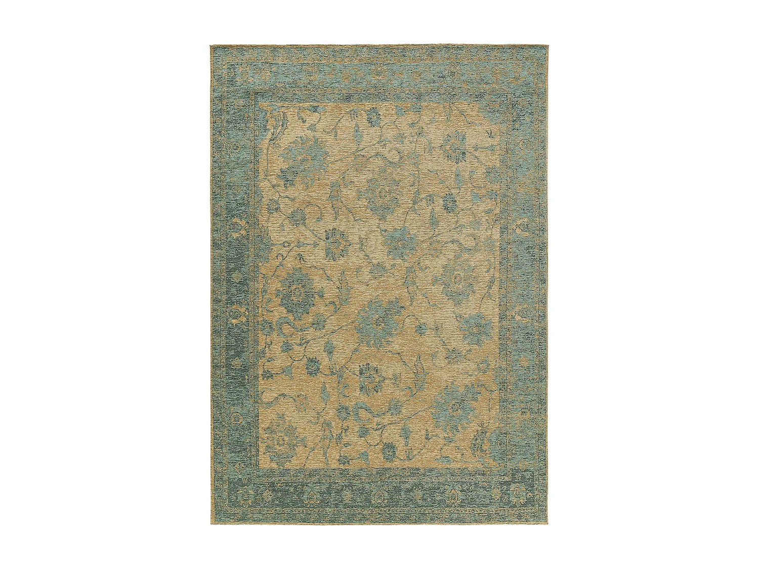 Tapis tissé à plat Frencie Bleu 120x180 cm