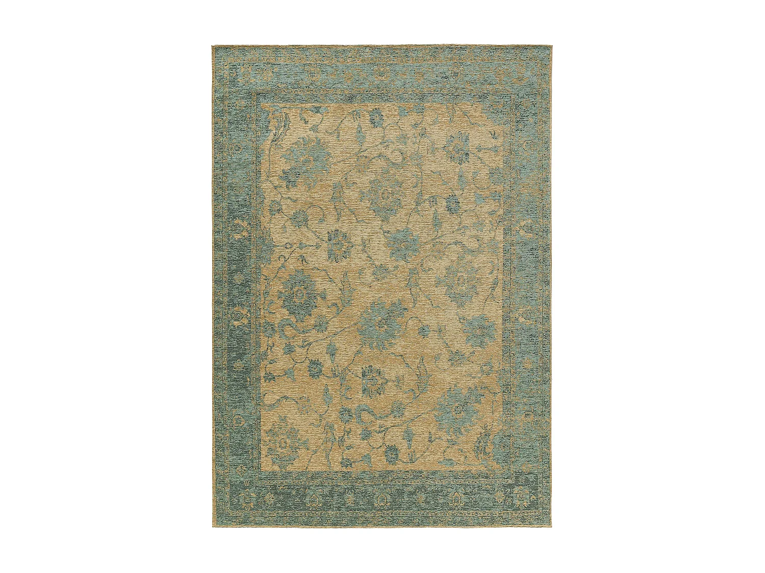 Tapis tissé à plat Frencie Bleu 120x180 cm