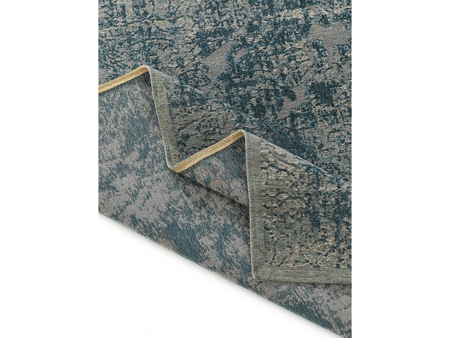 Tapis tissé à plat Frencie Bleu 300x400 cm