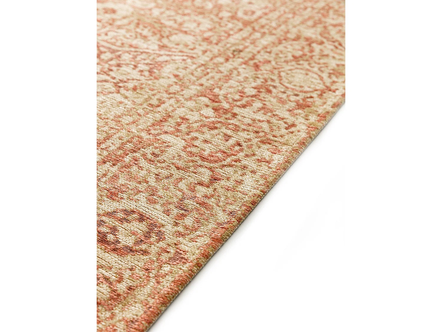 Tapis tissé à plat Frencie Rose 160x235 cm