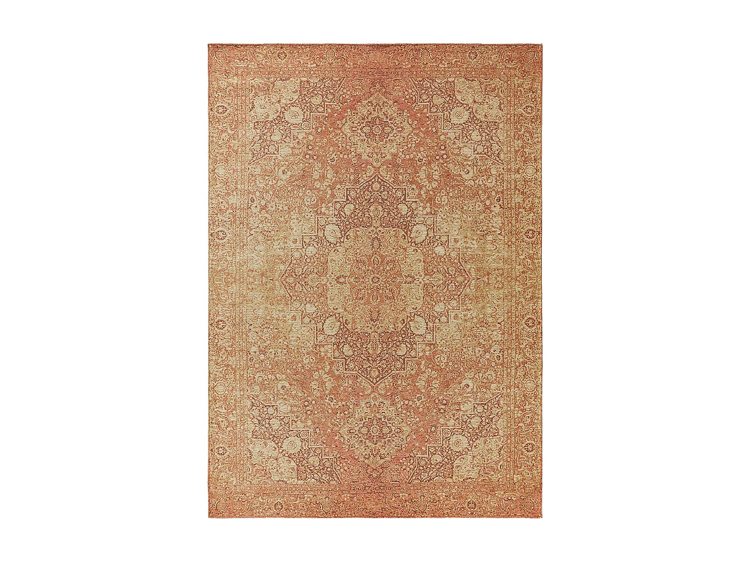 Tapis tissé à plat Frencie Rose 160x235 cm