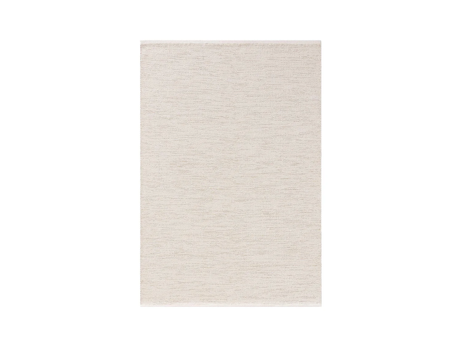 Tapis en coton tissé main Ron Crème 160x230 cm