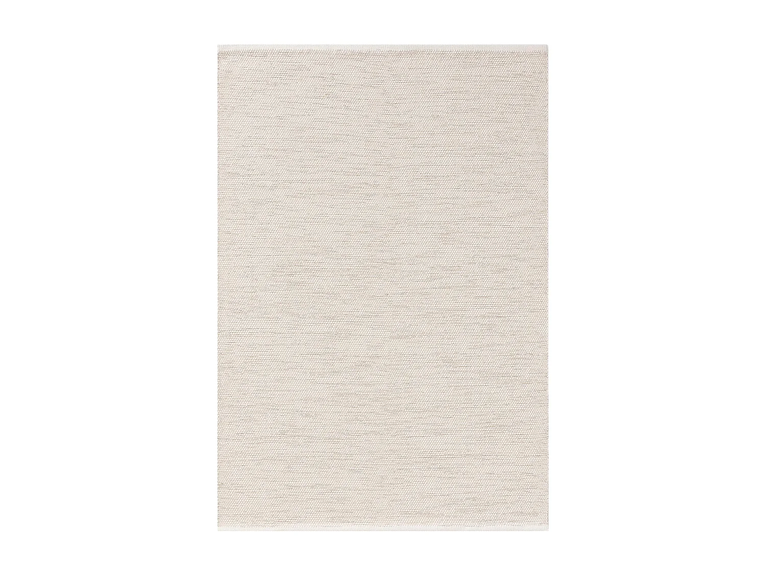Tapis en coton tissé main Ron Crème 140x200 cm