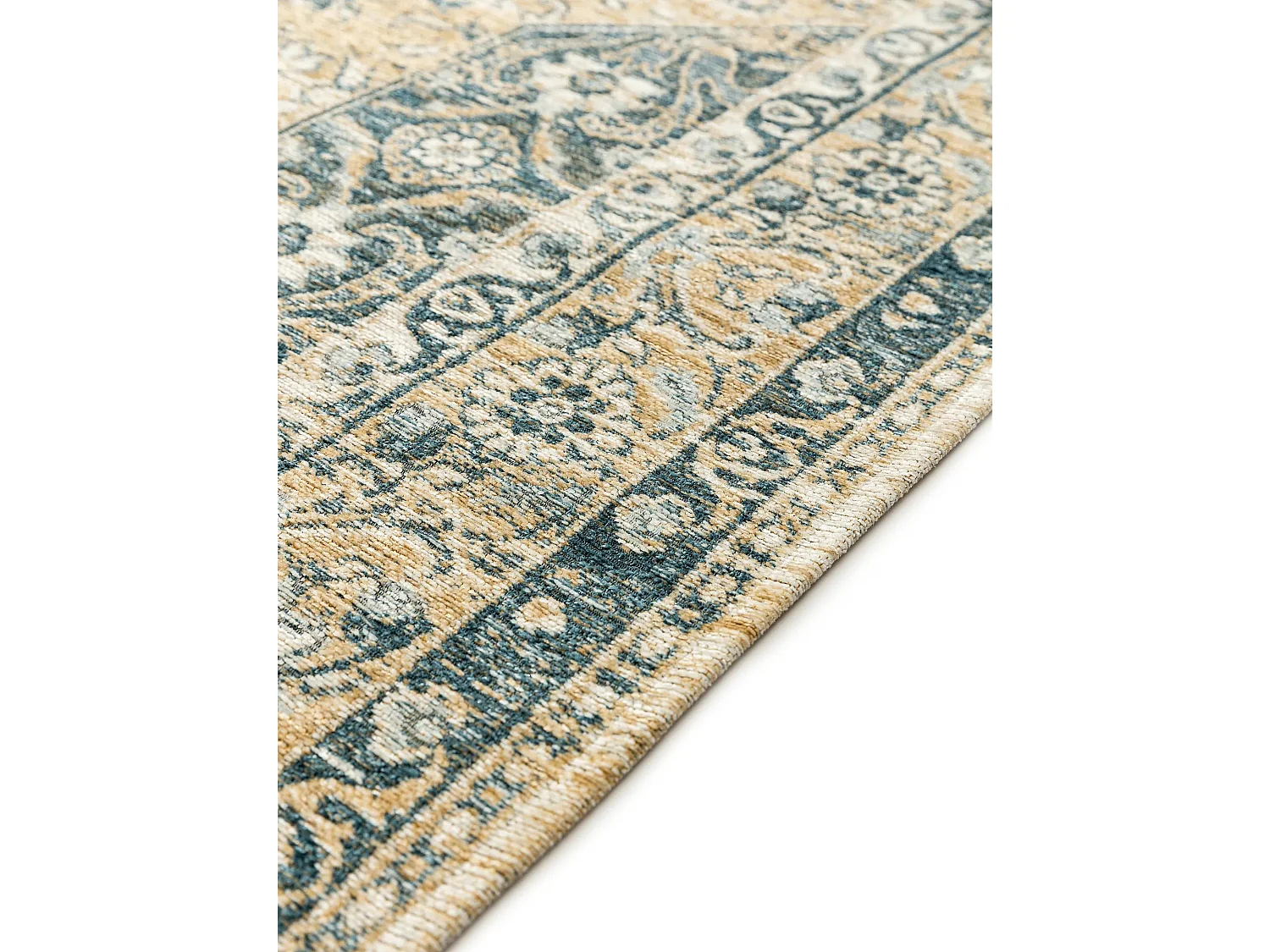 Tapis tissé à plat Frencie Bleu 160x235 cm