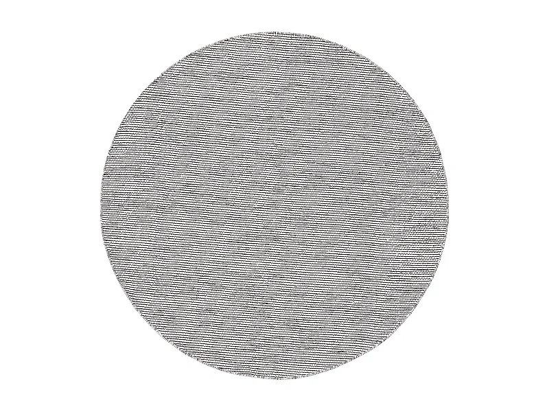 Tapis en coton tissé main Ron Blanc/Noir ø 160cm rond