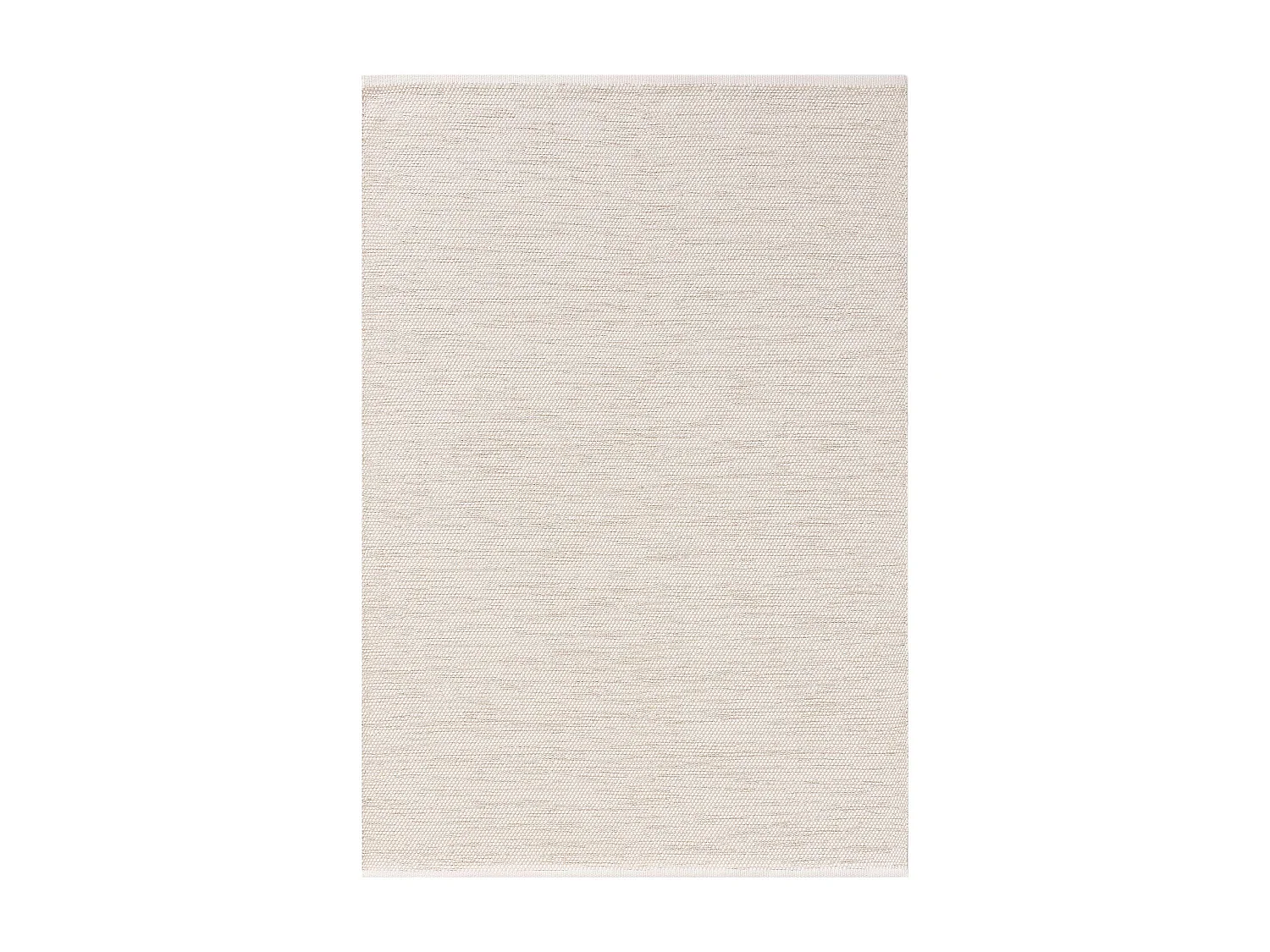 Tapis en coton tissé main Ron Crème 240x340 cm