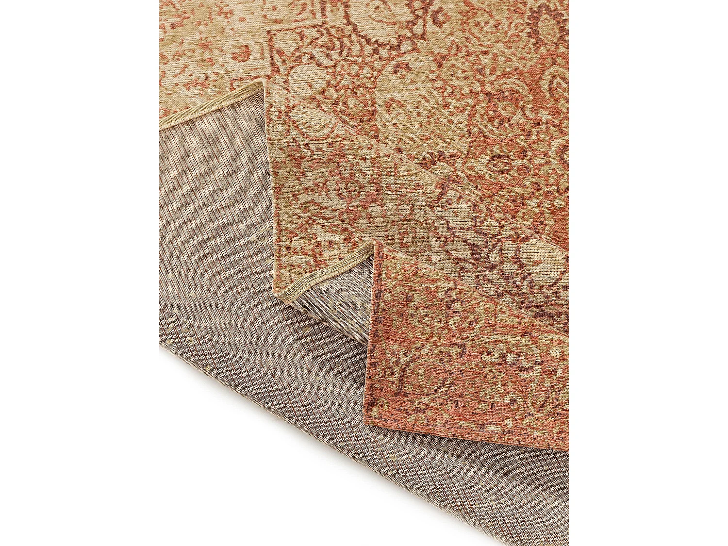 Tapis tissé à plat Frencie Rose 240x340 cm