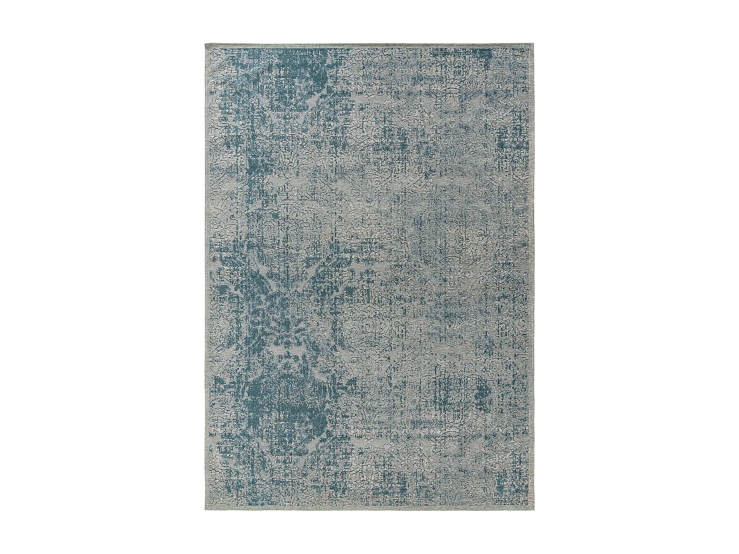 Tapis tissé à plat Frencie Bleu 80x165 cm