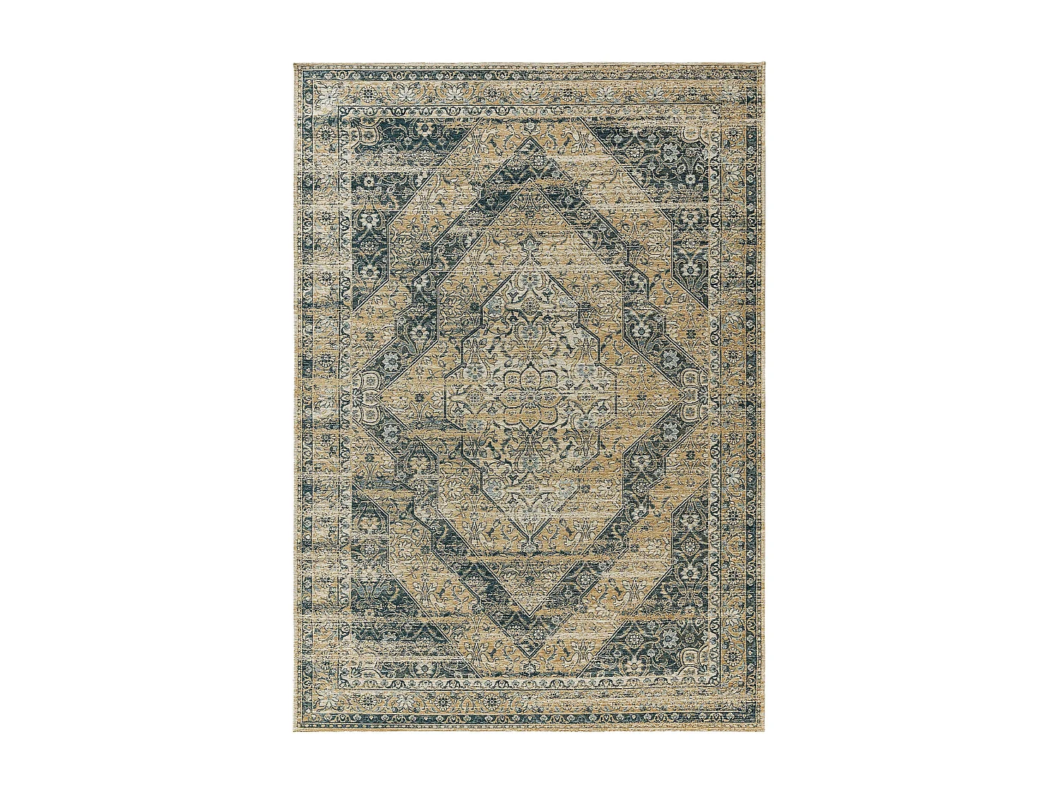 Tapis tissé à plat Frencie Bleu 120x180 cm
