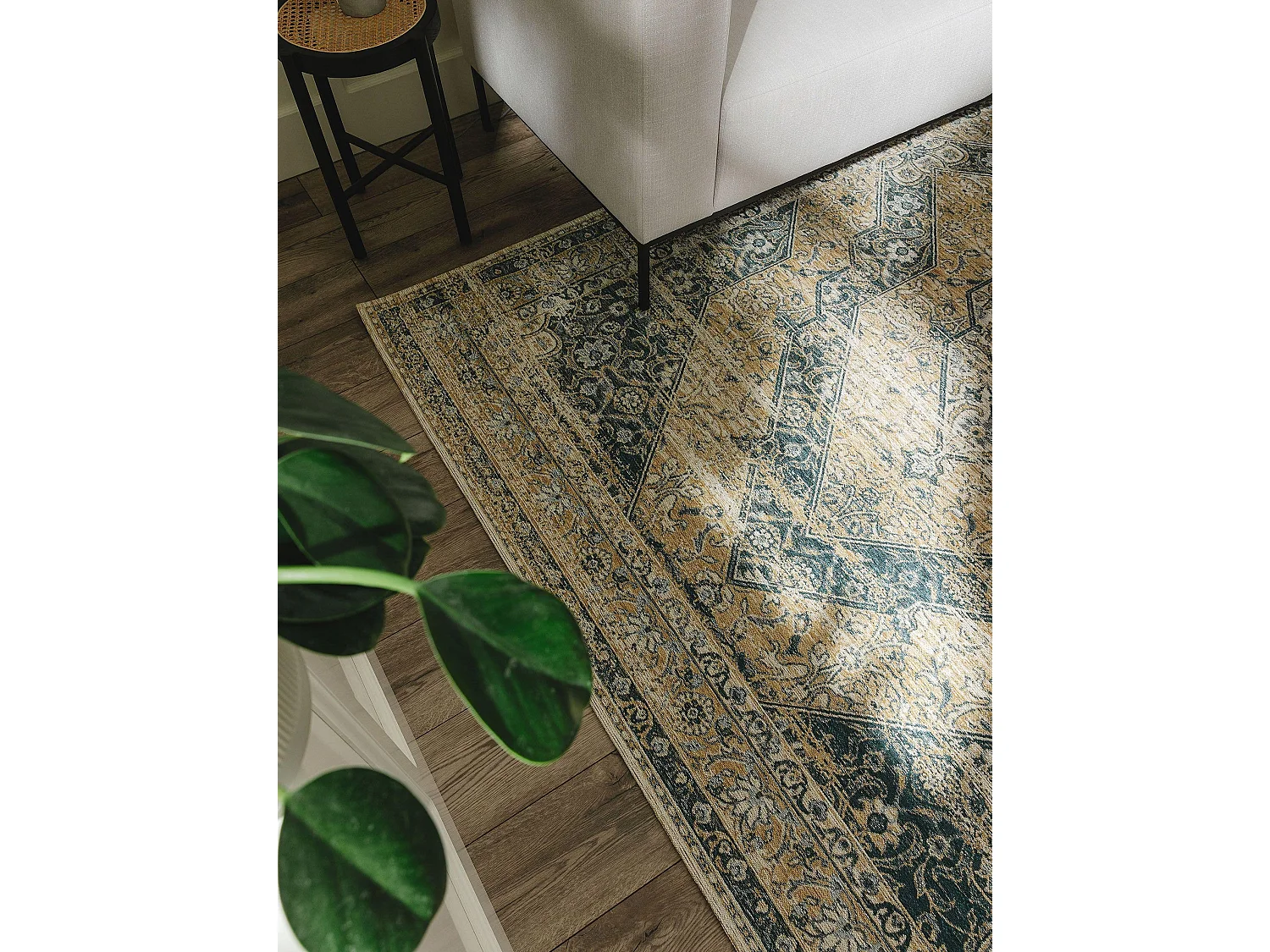 Tapis tissé à plat Frencie Bleu 120x180 cm