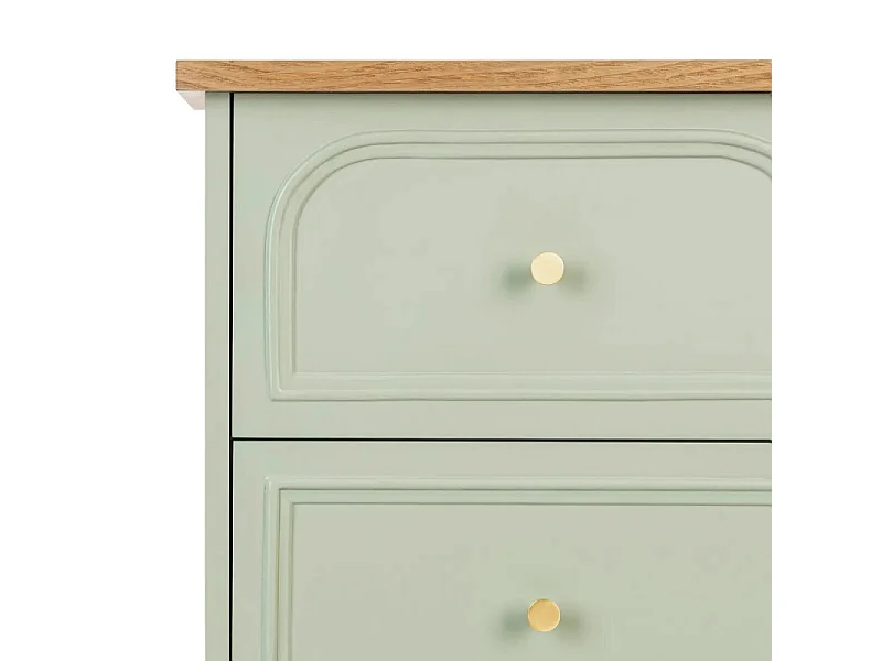 Chiffonnier 5 Tiroirs "Mohéa" 113cm Vert Céladon