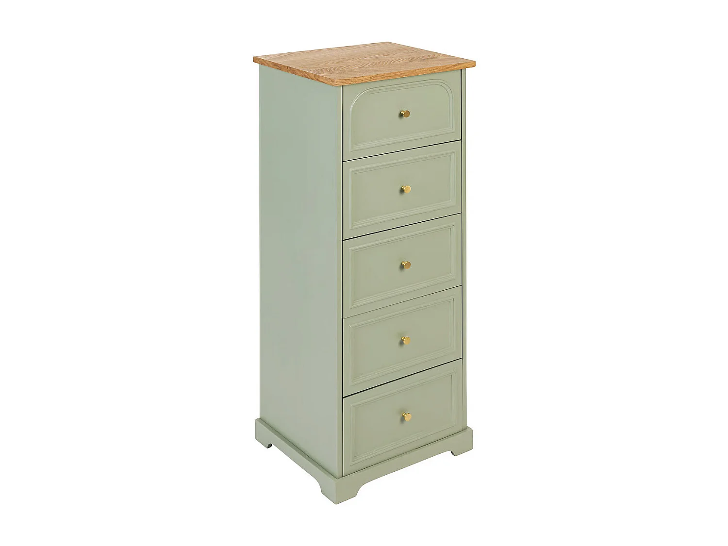 Chiffonnier 5 Tiroirs "Mohéa" 113cm Vert Céladon