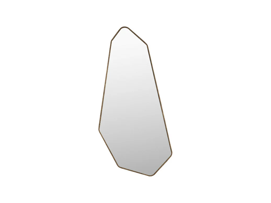 Basil - Miroir organique en bois 39,5x90cm - Bois foncé
