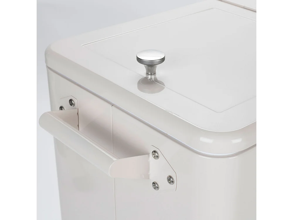 Be Cool - Glacière à roulettes métal - Beige