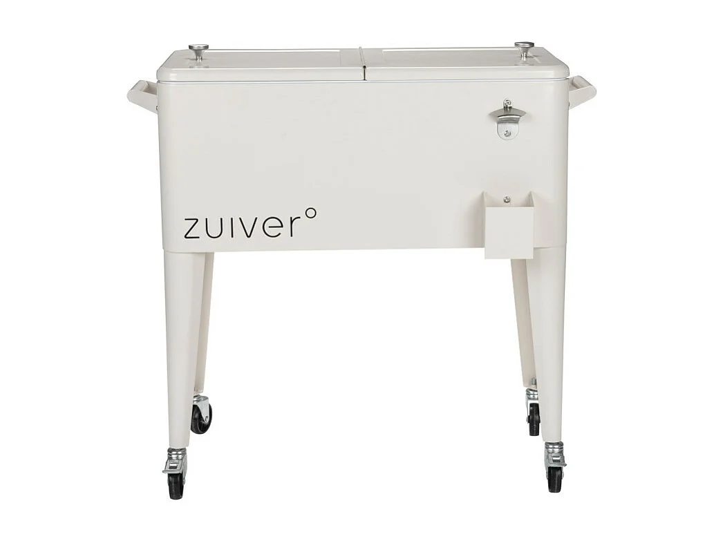 Be Cool - Glacière à roulettes métal - Beige