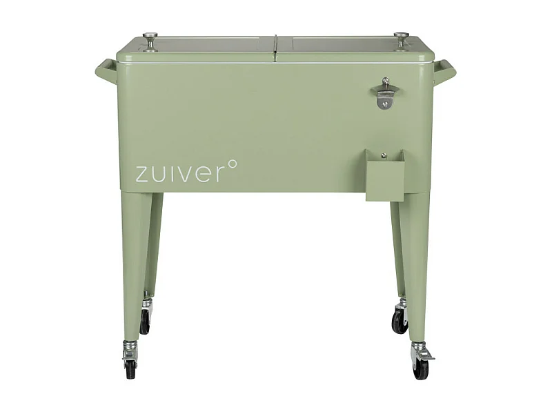 Be Cool - Glacière à roulettes métal - Vert