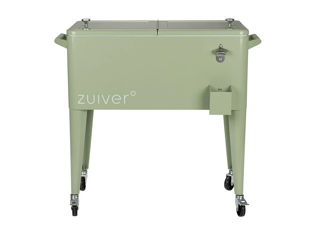 Be Cool - Glacière à roulettes métal - Vert