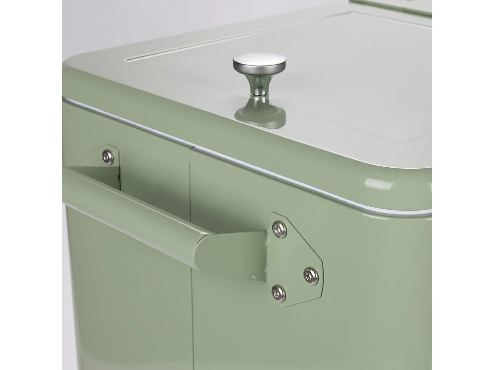 Be Cool - Glacière à roulettes métal - Vert